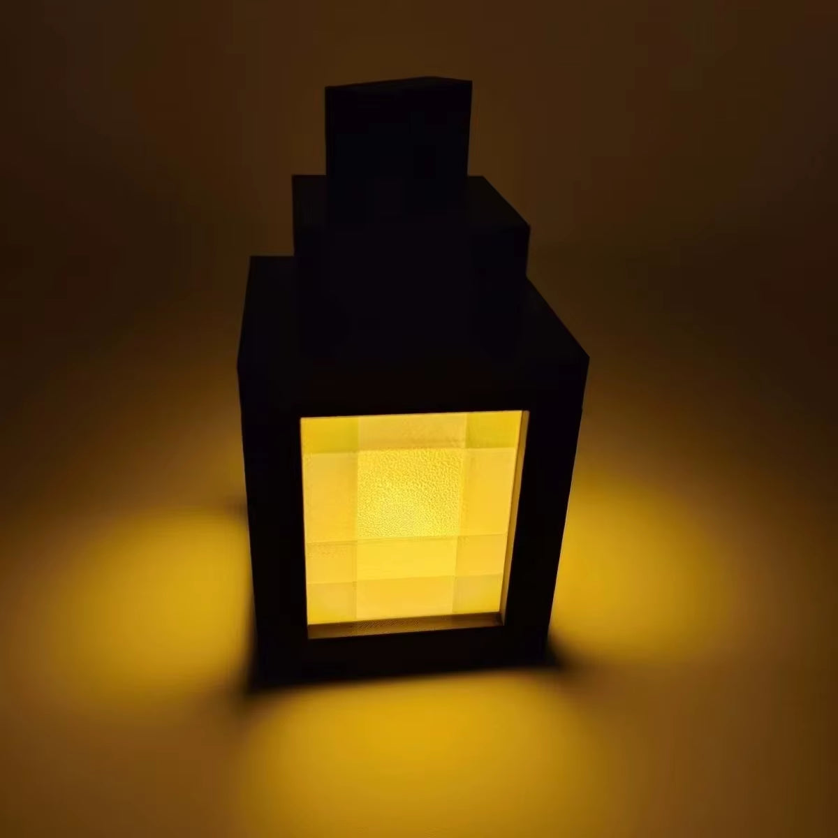 MC 3D Printed Pixel Torch Lamp Night Light Game Peripheral Ambient Lamp Creative Toy Mini Handheld Lantern Gamer Room Decor Gift